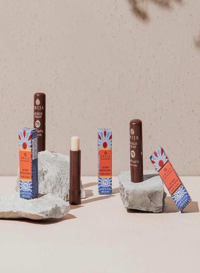 Prija Vegan Lip Balm with Jojoba Oil, Shea Butter and Sunflower Wax, Pampers your Lips Naturally, Hydrating Lip Balm Stick 5 x 4.5ml - Image 4